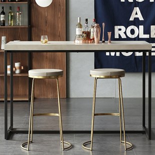 Püff Modern Tasarım Bar Sandalyesi